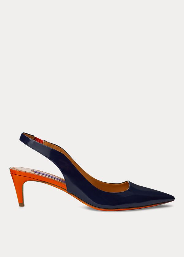 Women's Ralph Lauren Cleo Two-Tone Calfskin Pumps | 236147FDH